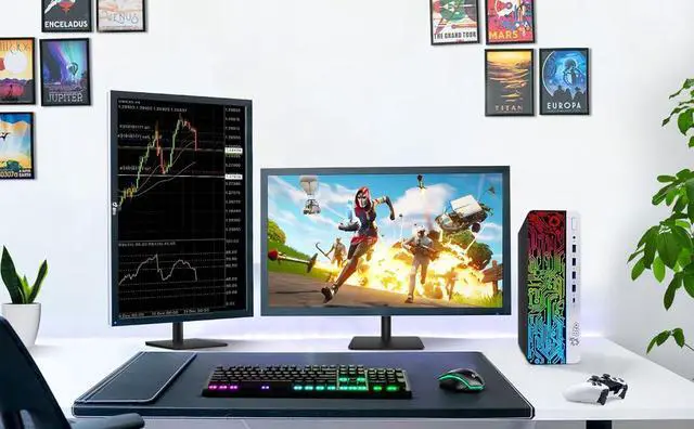 Alt view image 4 of 7 - HP RGB 800 G3 Gaming Desktop Computer PC, Intel Quad Core i5-6500 upto 3.60GHz, 16GB DDR4 Ram, 256GB SSD+ 1TB HDD, NVIDIA GT 1030, BTO RGB Keyboard & Mouse, Windows 11 Professional (Renewed)