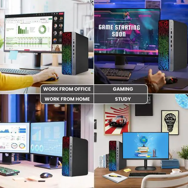 Alt view image 4 of 7 - HP RGB 800 G3 Desktop Computer Gaming PC, Intel Quad Core i7-7700 upto 4.20GHz, 16GB DDR4 Ram, 512GB SSD, AMD Radeon RX 550, BTO Keyboard & Mouse, Windows 10 Professional (Renewed)