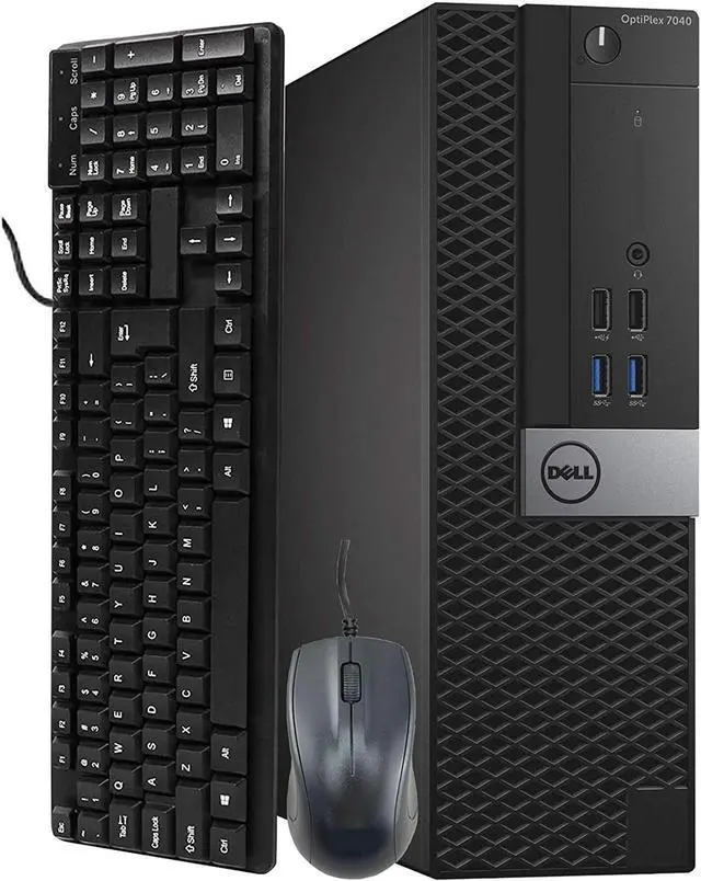 Main image of Dell OptiPlex 7040 Desktop SFF Computer PC Intel Quad Core i5-6500 up to 3.60GHz, 8GB DDR4 Ram,256GB SSD, Wi-Fi Adapter, Keyboard & Mouse, Windows 11 Pro (Renewed)