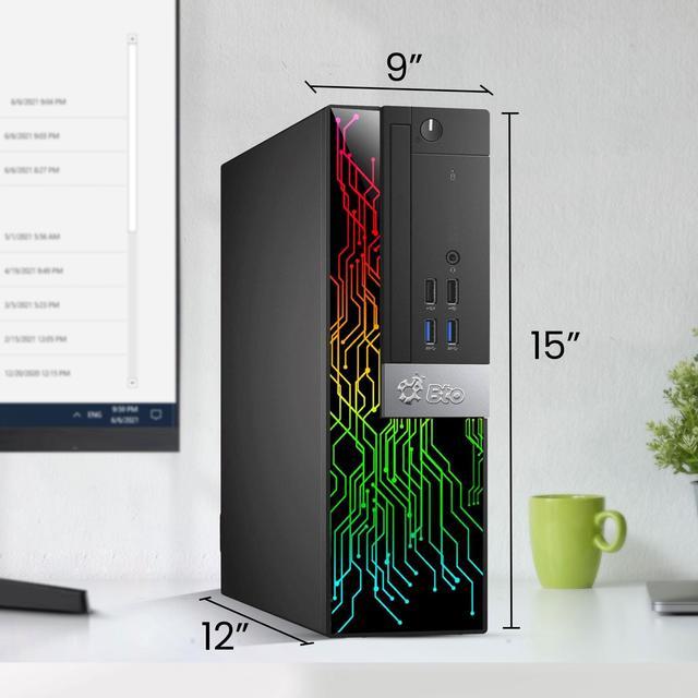 Alt view image 3 of 4 - Dell OptiPlex 7040 RGB SFF Desktop Computer PC Intel Quad Core i5-6500 up to 3.60GHz, 32GB DDR4 Ram,512GB SSD,24 Inch Monitor,Wi-Fi Adapter, BTO RGB Keyboard & Mouse, Windows 11 Pro (Renewed)