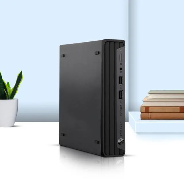 Alt view image 7 of 7 - HP EliteDesk 800 G6 Tiny Desktop Mini PC Intel Hexa Core i5-10500T 10th Gen. Processor up to 3.80 GHz, 32GB DDR4 Ram, 1TB SSD,24 Inch Monitor, Wireless Keyboard & Mouse, Built-in Wi-Fi, Windows 11 Pro