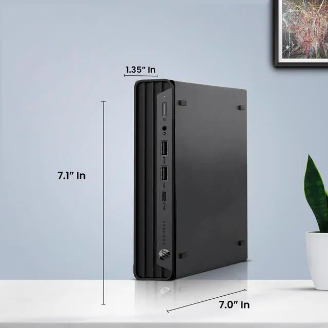 Alt view image 4 of 7 - HP EliteDesk 800 G6 Tiny Desktop Mini PC Intel Hexa Core i5-10500T 10th Gen. Processor up to 3.80 GHz, 32GB DDR4 Ram, 1TB SSD,24 Inch Monitor, Wireless Keyboard & Mouse, Built-in Wi-Fi, Windows 11 Pro