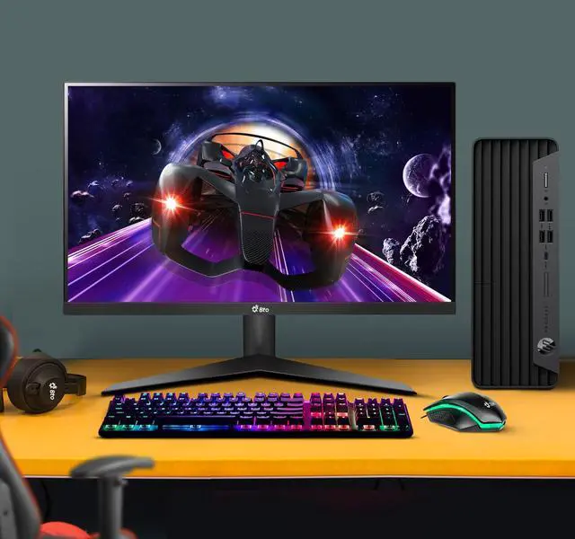 Alt view image 3 of 5 - HP EliteDesk 800G6 SFF Desktop PC, Intel Hexa Core i5-10500 10th Gen. Processor up to 4.50 GHz, 16GB DDR4 Ram, 512GB Nvme, NVIDIA GeForce GTX 1050Ti, RGB Keyboard & Mouse, Wi-Fi, Windows 11 Pro