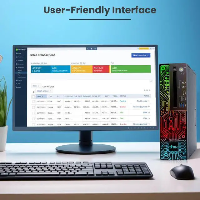 Alt view image 2 of 7 - Lenovo ThinkCentre M920 Desktop SFF Computer PC Intel Hexa Core i5-8500 up to 4.10GHZ, 16GB DDR4 Ram, 1TB NVMe, NVIDIA GT1030,  Wi-Fi + Bluetooth, RGB Keyboard & Mouse, Windows 11 Pro (Refurbished)