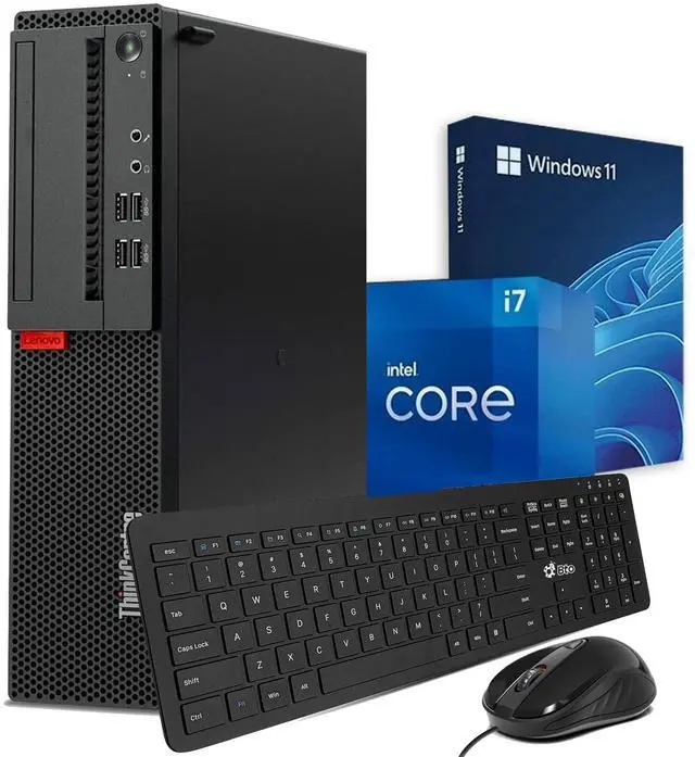 Main image of Lenovo ThinkCentre M920 Desktop SFF Computer PC Intel Hexa Core i5-8500 up to 4.10GHZ, 32GB DDR4 Ram,1TB NVMe, Built-in Wi-Fi + Bluetooth, Keyboard & Mouse, Windows 11 Pro (Refurbished)