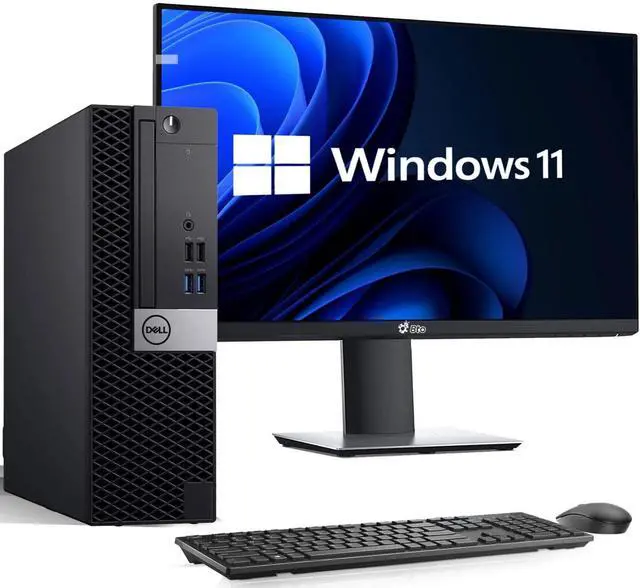 Main image of Dell OptiPlex 7040 Desktop SFF Small Tower Computer PC Intel Quad Core i5-6500 up to 3.60GHz, 8GB DDR4 Ram,1TB SSD,22 Inch Monitor, Wi-Fi, Keyboard & Mouse, Windows 11 Pro (Renewed)