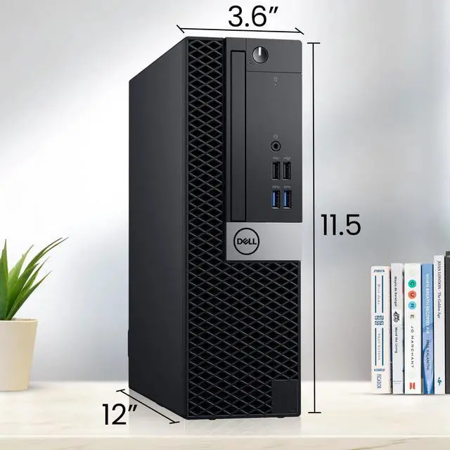 Alt view image 6 of 6 - Dell OptiPlex 5060 Desktop SFF Computer PC Intel Core i5-8500 up to 4.10GHz, 16GB DDR4 Ram,256GB SSD, Dual 22 Inch Monitor, Keyboard & Mouse, Windows 11 Pro (Renewed)