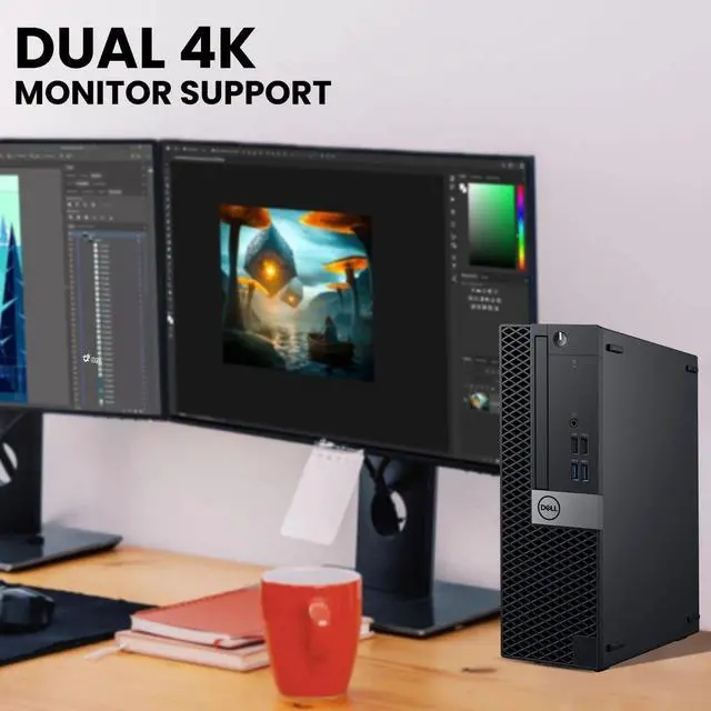 Alt view image 4 of 6 - Dell OptiPlex 5060 Desktop SFF Computer PC Intel Core i5-8500 up to 4.10GHz, 16GB DDR4 Ram,1TB SSD, Wi-Fi, Keyboard & Mouse, Windows 11 Pro (Renewed)
