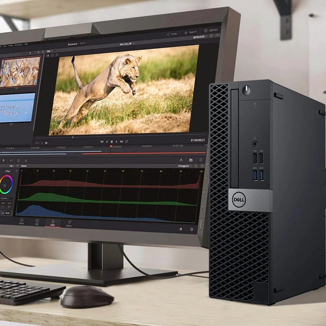 Alt view image 4 of 5 - Dell OptiPlex 5040 Desktop SFF Computer PC Intel Quad Core i5-6500 up to 3.60GHz, 16GB DDR4 Ram,256GB SSD, Dual 22 Inch Monitor, Wi-Fi, Keyboard & Mouse, Windows 11 Pro (Renewed)