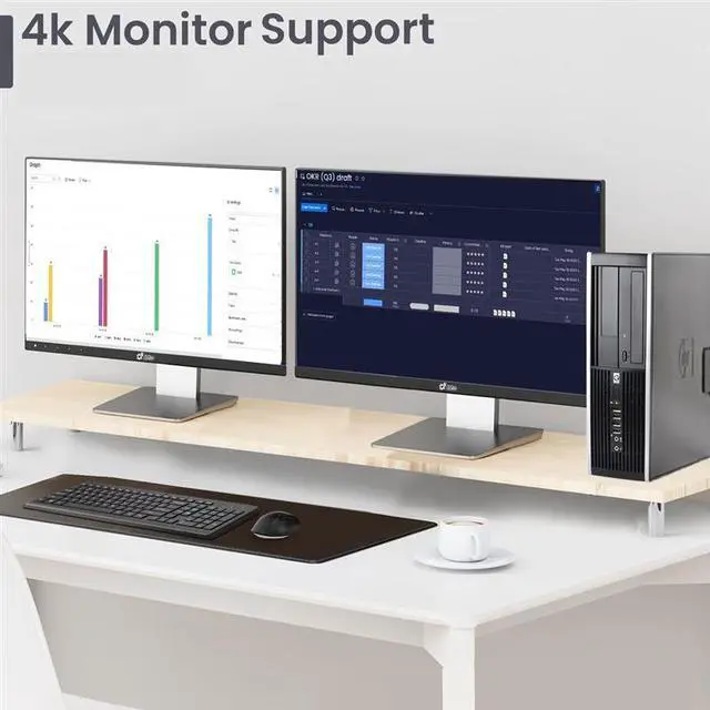 Alt view image 4 of 6 - HP Desktop PC SFF Intel Core i5 , 16GB Ram, 1TB HDD, 19Inch Monitor, Keyboard & Mouse, Wi-Fi, Windows 11 Pro (Renewed)