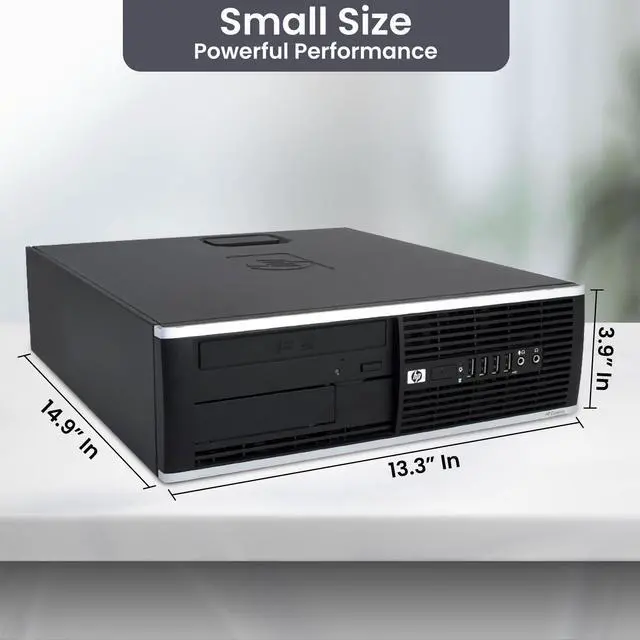 Alt view image 6 of 6 - HP Desktop PC SFF Intel Core i5 , 16GB Ram, 1TB HDD, 19Inch Monitor, Keyboard & Mouse, Wi-Fi, Windows 11 Pro (Renewed)