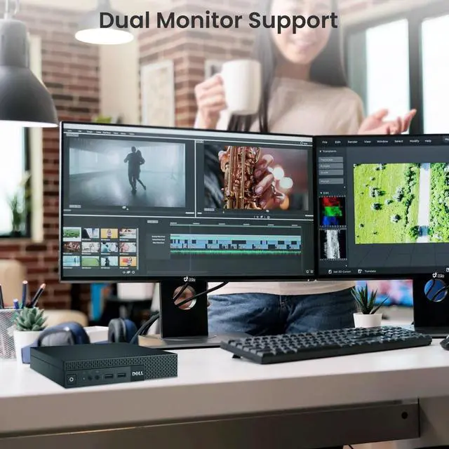 Alt view image 3 of 5 - Dell OptiPlex 3020 Tiny Desktop PC, Intel Core i5-4570T 4th Gen. Processor up to 3.60 GHz, 8GB DDR3 Ram, 256GB SSD , Keyboard & Mouse, Wi-Fi, Windows 11 Professional (Renewed)