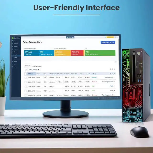 Alt view image 4 of 7 - Lenovo ThinkCentre M920 Desktop SFF Computer PC Intel Hexa Core i5-8500 up to 4.10GHZ, 16GB DDR4 Ram, 1TB SSD, NVIDIA GT1030, Wi-Fi, RGB Keyboard & Mouse, Windows 11 Pro (Refurbished)