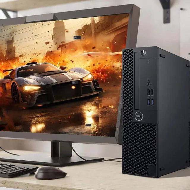 Alt view image 3 of 7 - Dell OptiPlex 3070 SFF Gaming Desktop Computer PC Intel Core i5-9500,16GB DDR4 Ram, 256GB SSD, NVIDIA GeForce GT 1030, 22Inch Monitor, Wi-Fi , RGB Keyboard & Mouse, Windows 11 Pro (Renewed)