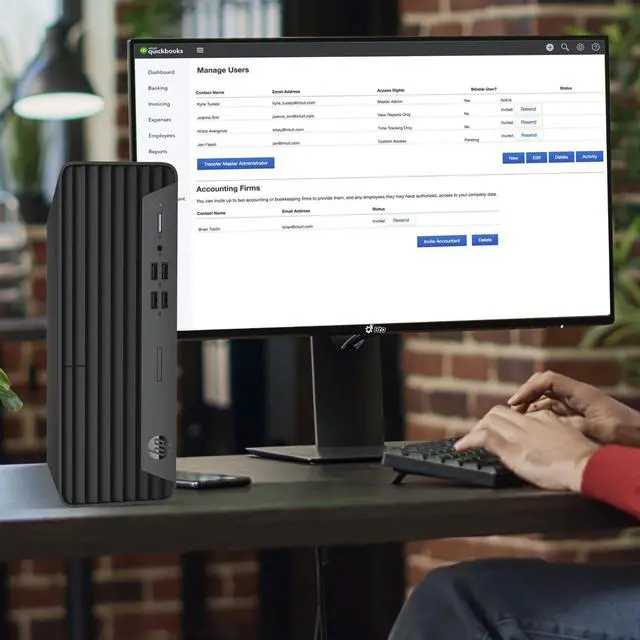 Alt view image 3 of 6 - Restored HP ProDesk 600 G6 SFF Desktop - Business Desktop PC, Intel 6 Core i5-10th Gen - 16GB DDR4 RAM, 256GB NVMe SSD - 2x24" LED Monitor - Keyboard & Mouse, Wi-Fi, Win 11 Pro (Refurbished)