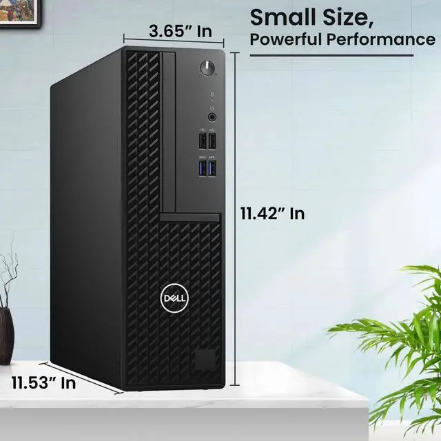 Alt view image 4 of 6 - Restored Dell OptiPlex Gaming Desktop PC SFF, Intel 6 Core i5-10th Gen - 16GB DDR4 RAM, 256GB NVMe SSD, 24"LED - NVIDIA GeForce GT 1030 GDDR5, Gaming KB & Mouse, Wi-Fi, Win 11 Pro (Refurbished)