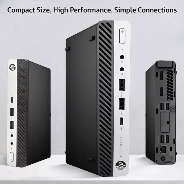 Alt view image 6 of 6 - HP EliteDesk 800 G3 Tiny Desktop Computer PC, Intel Core i7-6700T up to 3.60GHz, 16GB DDR4 Ram, 1TB SSD, Built-In Wi-Fi , Keyboard & Mouse, Windows 11 Professional (Refurbished)