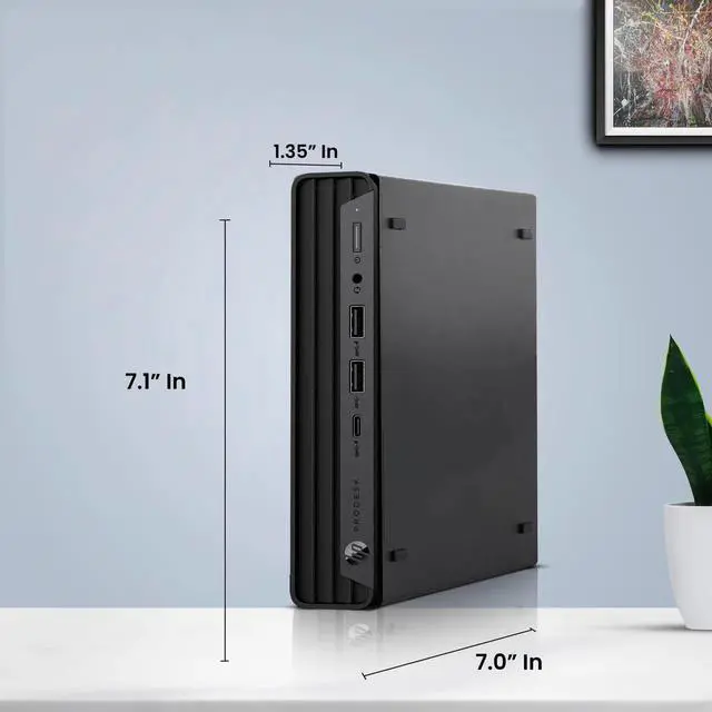 Alt view image 4 of 6 - HP EliteDesk 800 G6 Tiny Desktop Mini PC Intel Hexa Core i5-10500T 10th Gen. Processor up to 3.80 GHz, 16GB DDR4 Ram, 1TB SSD,24 Inch Monitor, Wireless Keyboard & Mouse, Built-in Wi-Fi, Windows11 Pro