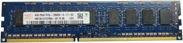 Main image of Hynix 4GB 2Rx8 PC3L-10600E DDR3 HMT351U7CFR8A-H9 Server Memory