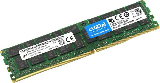 Main image of 64GB 2x32GB DDR4-2400 PC4-19200 4Rx4 ECC Load Reduced Memory