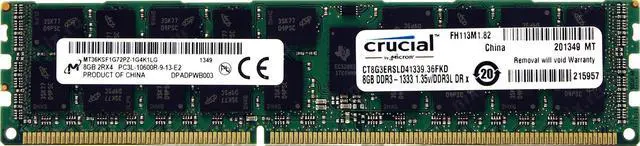 Alt view image 2 of 2 - Certified for HP 8 GB (1 x 8 GB) 604506-B21 240-Pin DDR3 ECC RDIMM for Proliant DL360 G6 DL370 G6 DL380 G6 ML150 Server RAM