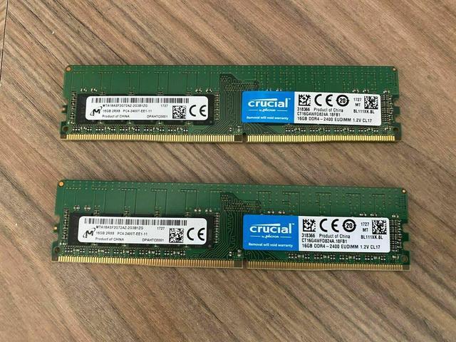 Hynix IC 16GB DDR4 2400MHz PC4-19200 Unbuffered ECC 1.2V CL17 2Rx8 Dual  Rank 288 Pin UDIMM Server Memory RAM Module Upgrade (16GB)