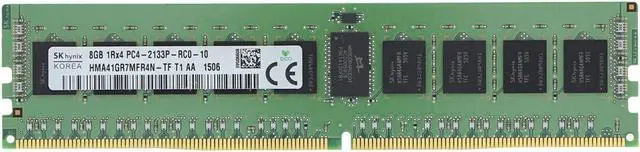 Main image of HP 839981-S21 8GB Memory Upgrade Hynix HMA41GR7MFR4N-TF 8GB DDR4 2133MHZ ECC Registered Memory