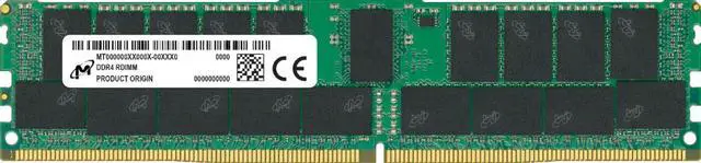 Main image of Micron 64GB DDR4 3200 8Gx72 ECC CL22 RDIMM Server Memory Module - MTA36ASF8G72PZ-3G2B2