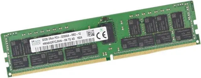 Alt view image 3 of 3 - SK hynix DDR4 3200Mhz 32GB 4Gx72 ECCREG CL22 Server Memory HMA84GR7CJR4N-XN