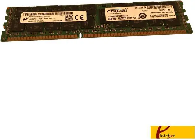 Alt view image 7 of 8 - Crucial 16GB 240-Pin DDR3 SDRAM ECC Registered DDR3 1600 (PC3 12800) Server Memory Model DHCT204872BB160B