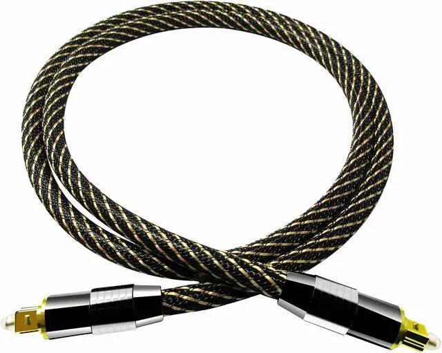 Alt view image 3 of 3 - Easyday 5m 1.5m OD7mm Mesh Tough Digital Optical S/PDIF Fiber Toslink Audio Cable