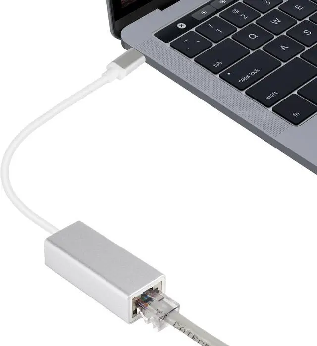 Alt view image 5 of 5 - USB C to Ethernet Adapter, easyday RJ45 to USB C Thunderbolt 3/Type-C Gigabit Ethernet LAN Network Adapter, Compatible for MacBook Pro 2020/2019/2018/2017, MacBook Air, Dell XPS and More