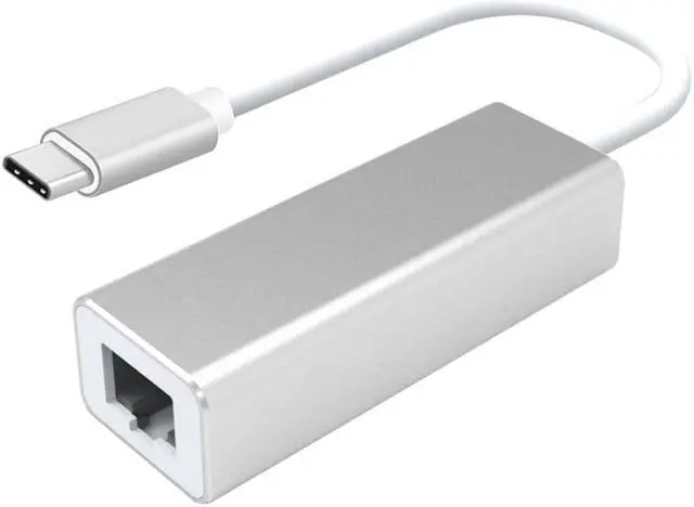 Alt view image 4 of 5 - USB C to Ethernet Adapter, easyday RJ45 to USB C Thunderbolt 3/Type-C Gigabit Ethernet LAN Network Adapter, Compatible for MacBook Pro 2020/2019/2018/2017, MacBook Air, Dell XPS and More