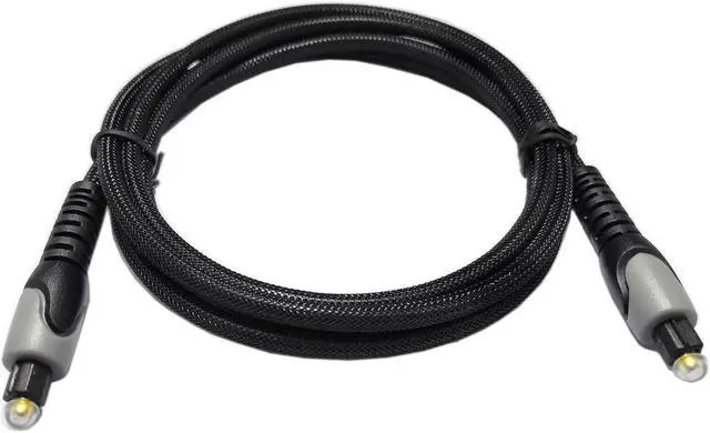 Alt view image 3 of 5 - Easyday Optical Cable Digital Audio 1.5m - Flexible Nylon Braided Toslink Port Cable Optical Cable for Soundbar, Smart TV, PS4, X-Box, DVD/CD, Home Theater and More