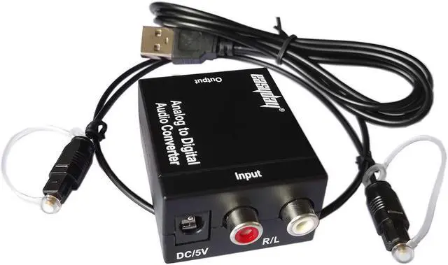 Main image of Analog L/R to Digital S/PDIF&TOSLink Analog to Digital Audio Converter Adapter