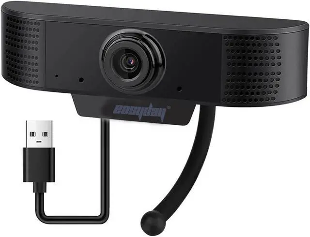 Alt view image 5 of 5 - 1080P Webcam with Microphone, Easyday USB 2.0 Desktop Laptop Computer Web Camera with Auto Light Correction, Plug and Play, for Windows Mac OS, for Video Streaming, Conference, Gaming, Online Classes