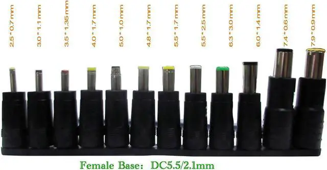 Alt view image 3 of 5 - easyday USB to DC Power Cable 5.5 2.1mm Barrel Jack with 12 Connectors Adapter for HUB Splitter, LED Lights, Router, Mini Fan, Speaker, Etc