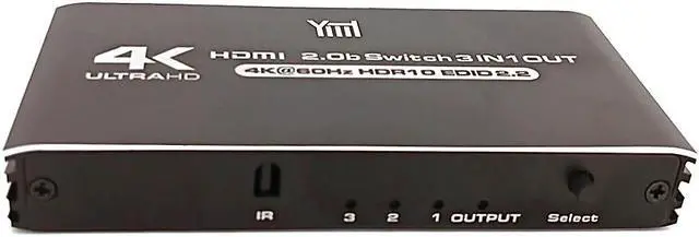 Main image of Easyday HDMI2.0b Switch 3X1 3 in 1 out HDCP2.2  4K/60HZ without power supply