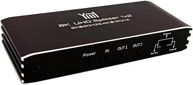 Easyday HDMI2.1 splitter 1 input 2 output 1X2 8K60HZ/4K144HZ