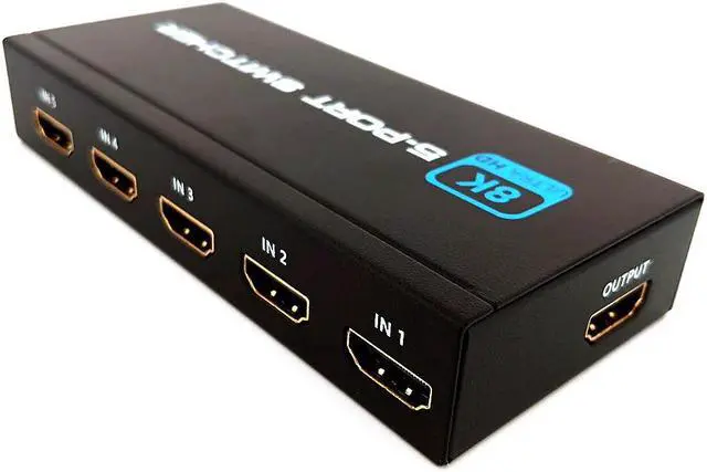 Alt view image 6 of 7 - Easyday HDMI2.1 5X1 switch 5 inputs 1 output 8K@60Hz