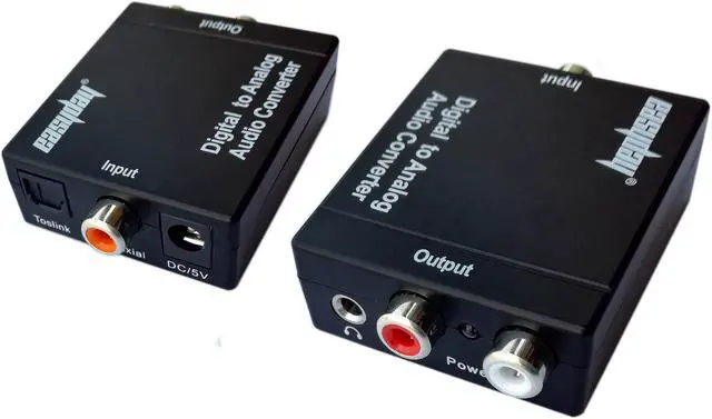 Alt view image 2 of 4 - Easyday Digital Optical toslink s/pdif to Analog RCA Audio Converter Adapter USNE_DAC3.5_150CM_AUP