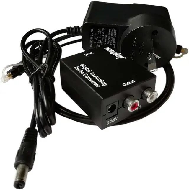 Main image of S/PDIF Toslink Coaxial Optical Digital to Analog Audio Converter Adapter RCA R/L USNE_DAC_300CM_AUP
