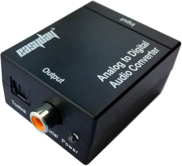 Alt view image 2 of 4 - Analog to Digital Converter RCA to Optical Toslink Digital Audio Converter Adapter