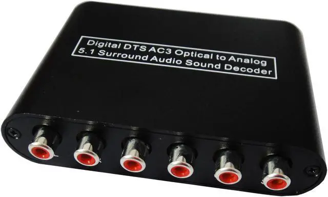 Alt view image 2 of 6 - Optical Dolby DTS AC3 Digital to Analog 5.1 2.1 Stereo Audio Decoder Converter