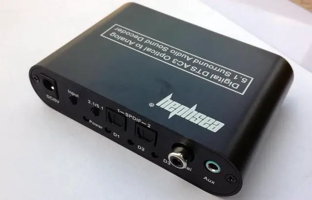 Alt view image 5 of 6 - Optical Dolby DTS AC3 Digital to Analog 5.1 2.1 Stereo Audio Decoder Converter