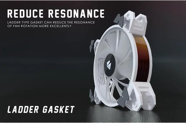 Alt view image 3 of 7 - 120mm Rgb Case Fans with 5V Argb Motherboard Sync,Asiahorse Magic-E Argb Computer Cooling Pc Case Fan Addressable Rgb Color Changing Led Fan with Remote Control (3Pack white)