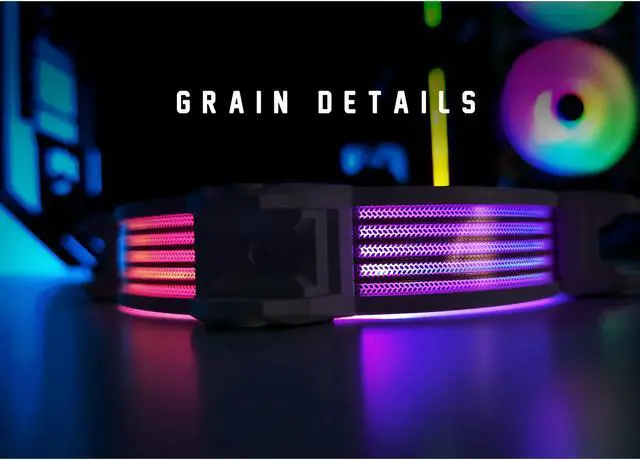 Alt view image 4 of 7 - Asiahorse  Magic-i 120 V2 Addressable RGB 3 in 1 Transparent Light Frame Fan, Individually Customizable LEDS, Air Balance Curve Blade Design with Remote Control Sync & 5VARGB Motherboard (3Pack black)