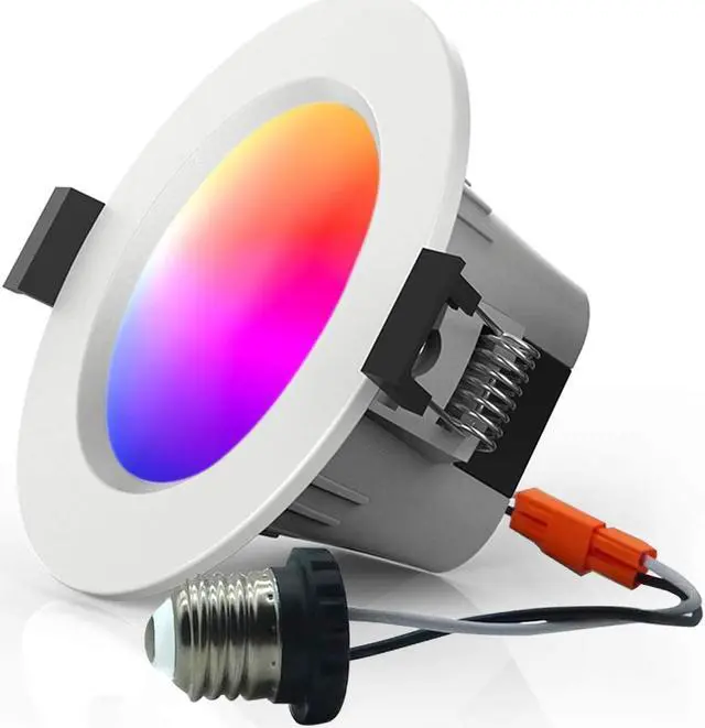 Main image of MagicLight Smart Retrofit 3 Inch 5 Watts E26 LED Recessed Can Lights, 5 in 1 RGBCW Dimmable Multicolor Bluetooth Mesh App Control Smart LED Downlight