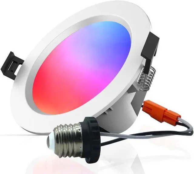 Main image of MagicLight Smart Retrofit 4 Inch 9 Watts E26 LED Recessed Can Lights, 5 in 1 RGBCW Dimmable Multicolor Bluetooth Mesh App Control Smart LED Downlight