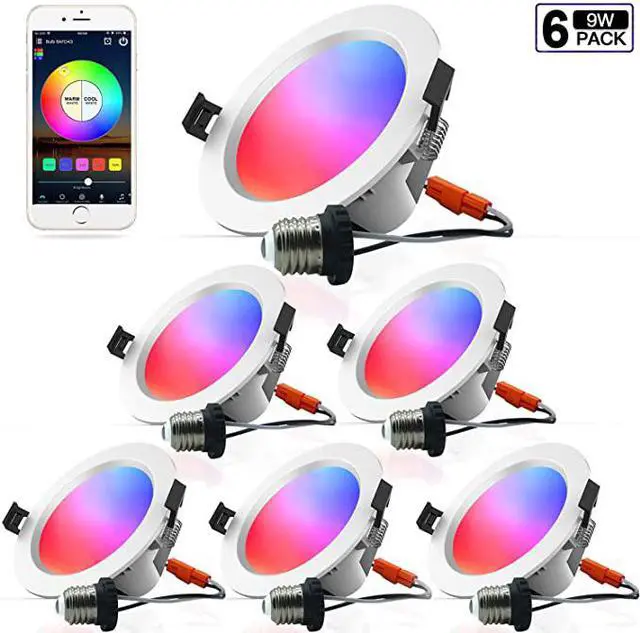 Main image of MagicLight Smart Retrofit 3 Inch 5 Watts E26 LED Recessed Can Lights, 5 in 1 RGBCW Dimmable Multicolor Bluetooth Mesh App Control Smart LED Downlight
